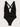 Halter Neck Deep V Tied One-Piece Swimsuit - The Fashion Unicorn