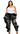 High Rise Black Heavy Washed Denim Jeans w/  Ruffled Sides - The Fashion Unicorn