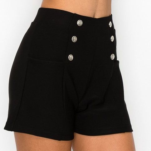 Shorts With Side Pockets & Six Buttons - The Fashion Unicorn