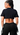 Short Sleeve Round Neck Green Wild Soul Black Crop Top - The Fashion Unicorn