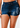 High Rise Dark Blue Washed Distressed Denim Shorts - The Fashion Unicorn