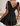 Solid Color Strap Shoulder Deep V Neck Ruffle Hem Dress - The Fashion Unicorn