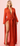 Rust Long Sleeve Maxi Dress With High Slit - The Fashion Unicorn
