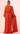 Rust Long Sleeve Maxi Dress With High Slit - The Fashion Unicorn