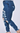High Rise Cat Whiskers Washed Medium Blue Denim Frayed Hem Distressed Jeans - The Fashion Unicorn