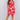 Red, Pink & White Sundress with Belted Front - The Fashion Unicorn