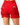 High Rise Red Distressed Jean Shorts - The Fashion Unicorn