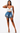 High Rise Denim Jean Fringe Distressed Booty Shorts - The Fashion Unicorn