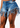 High Rise Denim Jean Fringe Distressed Booty Shorts - The Fashion Unicorn