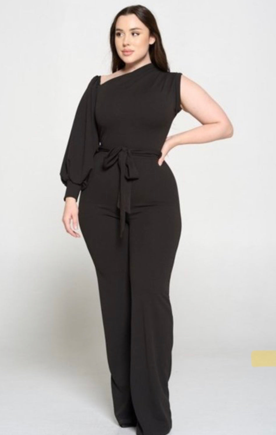 Curve One Shoulder Jumpsuit - The Fashion Unicorn