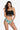 Two-Tone Fringe Trim Tied Bikini Set - The Fashion Unicorn