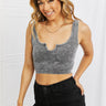 Zenana Full Size Acid Wash Cropped Tank - The Fashion Unicorn