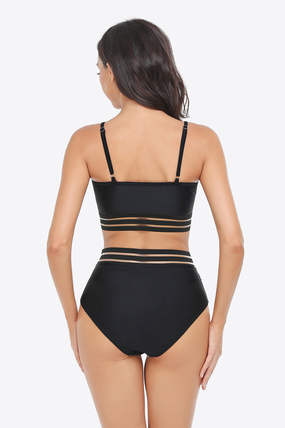 Ruffled Plunge Bikini Set - The Fashion Unicorn