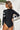 Botanical Print Zip Up Long Sleeve One-Piece Swimsuit - The Fashion Unicorn