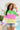Color Block Boat Neck Sheer Cover Up - The Fashion Unicorn