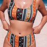 Printed Two-Piece Swimsuit - The Fashion Unicorn