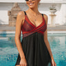 Printed Crisscross Detail Handkerchief Hem Two-Piece Swim Set - The Fashion Unicorn
