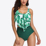 Two-Tone Ruffled Two-Piece Swimsuit - The Fashion Unicorn