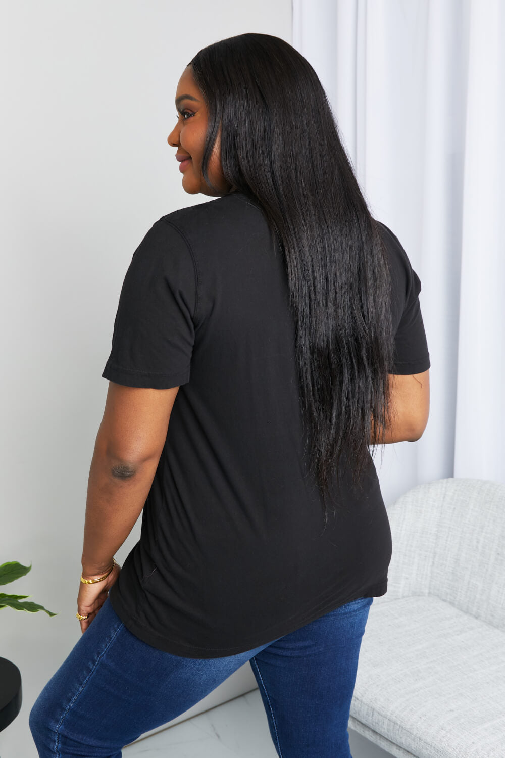 mineB Full Size Graphic Tunic T-Shirt - The Fashion Unicorn