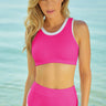 Contrast Trim Two-Piece Swimsuit - The Fashion Unicorn