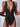 Halter Neck Deep V Tied One-Piece Swimsuit - The Fashion Unicorn