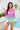 Color Block Boat Neck Sheer Cover Up - The Fashion Unicorn