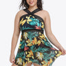 Plus Size Handkerchief-Hem Swim Dress and Bottoms Set - The Fashion Unicorn
