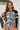 Botanical Print Zip Up Long Sleeve One-Piece Swimsuit - The Fashion Unicorn