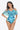 Botanical Print Cold-Shoulder Layered One-Piece Swimsuit - The Fashion Unicorn
