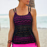 Drawstring Ruched Double-Strap Swim Top and Short Set - The Fashion Unicorn