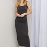 Zenana Scoop Neck Sleeveless Maxi Dress in Ash Grey - The Fashion Unicorn