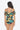 Botanical Print Cold-Shoulder Layered One-Piece Swimsuit - The Fashion Unicorn