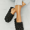 NOOK JOI Laid Back Bubble Slides in Black - The Fashion Unicorn