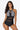 Striped Cutout Spliced Mesh Halter Neck One-Piece Swimsuit - The Fashion Unicorn