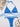 Halter Neck Crisscross Ribbed Bikini Set - The Fashion Unicorn