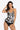 Printed Ruffled Halter Neck One-Piece Swimsuit - The Fashion Unicorn