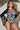 Botanical Print Zip Up Long Sleeve One-Piece Swimsuit - The Fashion Unicorn