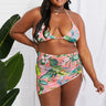 Marina West Swim Paradise Awaits Triangle Bikini and Sarong Set - The Fashion Unicorn