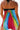 Multicolored Halter Neck Two-Piece Swimsuit - The Fashion Unicorn