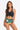 Botanical Print Halter Neck Drawstring Detail Bikini Set - The Fashion Unicorn