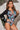 Botanical Print Zip Up Long Sleeve One-Piece Swimsuit - The Fashion Unicorn