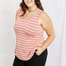 Zenana Find Your Path Full Size Sleeveless Striped Top - The Fashion Unicorn