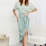 HEYSON Make It Work Cut-Out Midi Dress in Mint - The Fashion Unicorn
