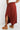 Zenana It's My Time Full Size Side Scoop Scrunch Skirt in Dark Rust - The Fashion Unicorn