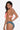 Two-Tone Fringe Trim Tied Bikini Set - The Fashion Unicorn