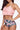 Halter Neck Tie Back Crop Swim Top and Botanical Print Swim Bottoms Set - The Fashion Unicorn