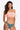 Two-Tone Fringe Trim Tied Bikini Set - The Fashion Unicorn