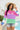 Color Block Boat Neck Sheer Cover Up - The Fashion Unicorn