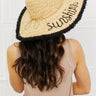 Fame Sunshine Straw Fringe Hat - The Fashion Unicorn