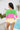Color Block Boat Neck Sheer Cover Up - The Fashion Unicorn